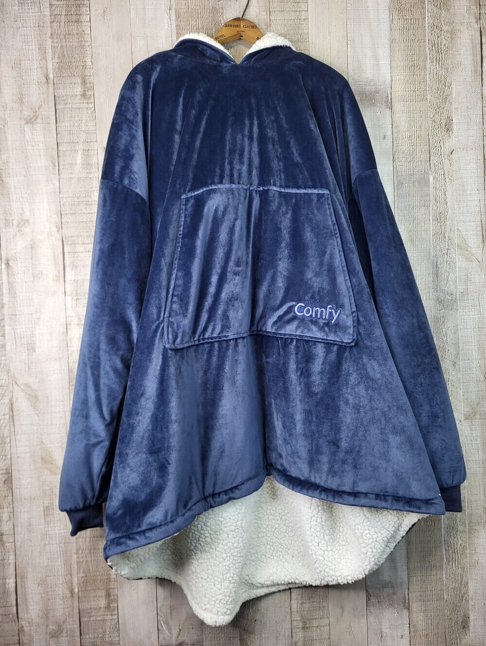 The Comfy Blue Hoodie Blanket. One Size